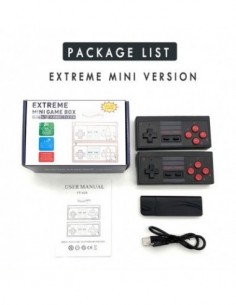 Vexclusive portable multi player extreme mini game box wireless usb av-out tv 2.4g dual wireless gamepads