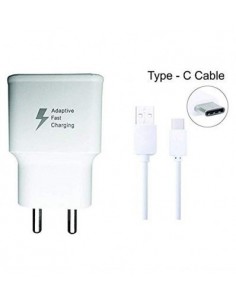 Vexclusive Samsung Compatible Fast Charger With Type C Usb Data Cable White