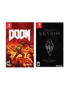 Doom + skyrim 2 games combo for nintendo switch